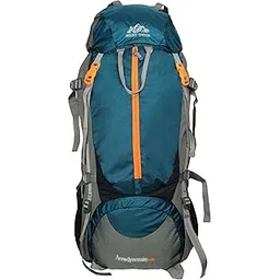 mount track 80 Litres Discover Internal Frame Camping Backpack Trekking Hiking Rucksack Travel Bag/Water Proof Rain Cover/Shoe Compartment (Green)-picture-47