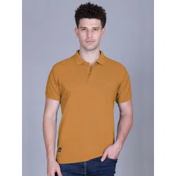 MOUNTAIN COLOURS Men Solid Polo Collar T-shirt-picture-14