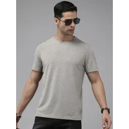 MOUNTAIN COLOURS Men Solid Round Neck T-shirt-picture-32