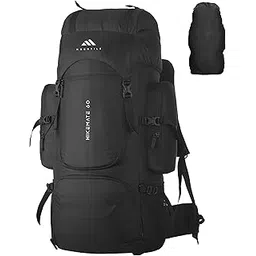 mountile HIKEMATE 60L Travel Backpack with Water Proof Rain Cover, Shoe Compartment - Camping Hiking Rucksack Trekking Bag - MTL02-picture-14