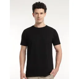Mountmiller Black Regular Fit Solid T-Shirt-picture-17