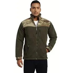 mountmiller Men's Ripstop Dual Superbond HLKN Fleece Tactical Jacket | Water Repellant | Multi-Pocket | Abrasion-Resistant | Ideal for Outdoor, Hiking & Trekking-picture-49