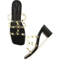 mozafia Black Women Party Heels-picture-42