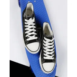 MOZAFIA Men Canvas Lace-up Casual High Top Sneakers-picture-22