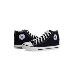 MOZAFIA Men Canvas Lace-up Casual High Top Sneakers-picture-17