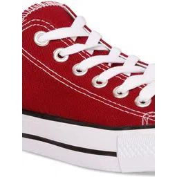 MOZAFIA Men Canvas Lace-up Casual Low Top Sneakers image 2