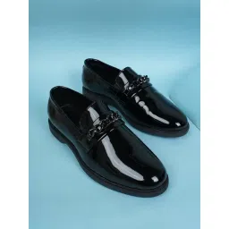 Mozafia Men's Black Loafers-picture-48