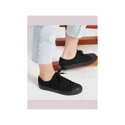 MOZAFIA Women Black Casual Comfortable Lifestyle Ankle Sneakers-picture-13