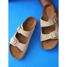 MOZAFIA Women Open Toe Flats with Buckle Details-picture-10