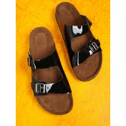 MOZAFIA Women Open Toe Flats with Buckles-picture-31