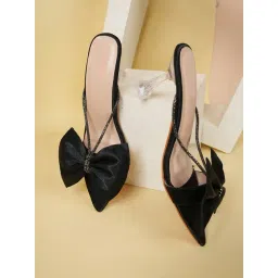 Mozafia Women's Black Casual Sandals-picture-30