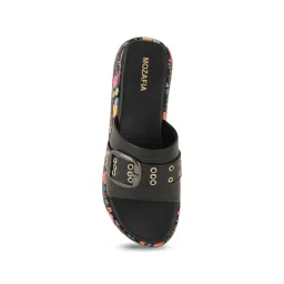 Mozafia Women's Black Casual Sandals image 4