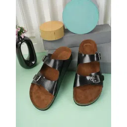 Mozafia Women's Black Slides-picture-32