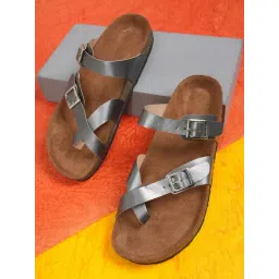 Mozafia Women's Brown Cross Strap Sandals-picture-39