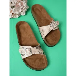 Mozafia Women's Cream Casual Sandals-picture-48