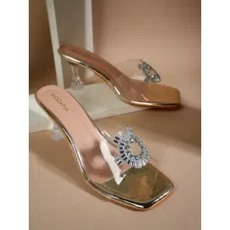 Mozafia Women's Gold Casual Sandals-picture-29