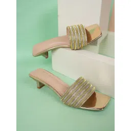 Mozafia Women's Gold Casual Sandals-picture-28