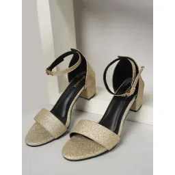 Mozafia Women's Golden Ankle Strap Sandals-picture-15