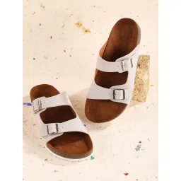 Mozafia Women's Grey Casual Sandals-picture-47