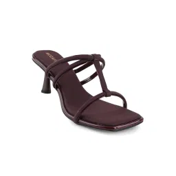 Mozafia Women's Maroon Casual Stilettos image 2
