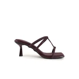 Mozafia Women's Maroon Casual Stilettos image 3
