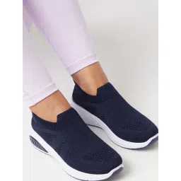 Mozafia Women's Navy Walking Shoes-picture-20