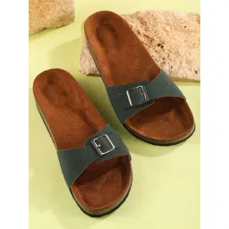 Mozafia Women's Olive Casual Sandals-picture-27