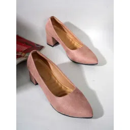 Mozafia Women's Peach Casual Pumps-picture-37