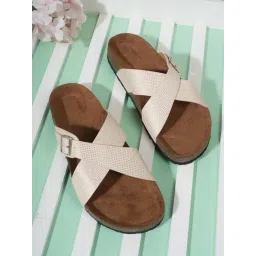 Mozafia Women's Pink Cross Strap Sandals-picture-37