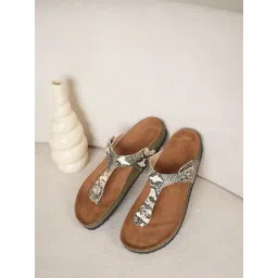 Mozafia Women's Pink T-Strap Sandals image 1