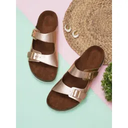 Mozafia Women's Rose Gold Casual Sandals-picture-30