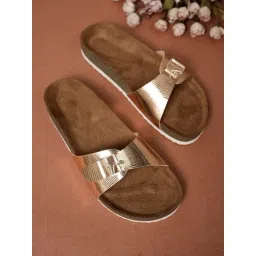 Mozafia Women's Rose Gold Casual Sandals-picture-42