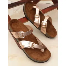 Mozafia Women's Rose Gold Toe Ring Sandals-picture-46