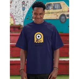 MOZIGO Graphic Printed Round Neck Drop-Shoulder Sleeves Oversized T-shirt-picture-40