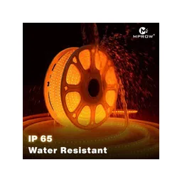 MPROW Orange Coloured Waterproof Rope String Light image 1