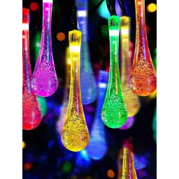 MPROW Red & Yellow Waterproof Teardrop-Shaped LED String Lights-picture-20