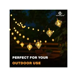 MPROW Yellow Waterproof Fruit-Shaped LED String Lights image 5