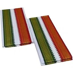 MPS COTTON COOL Cotton Men's Angavastam Towel Size:46 Inch X 33 Inch White (Pack of 2 Piece)-picture-15