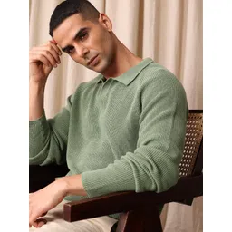 Mr Bowerbird Liberal Fit Ribbed Pure Cotton Sweater-picture-23