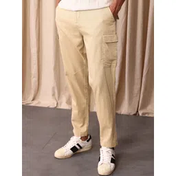 Mr Bowerbird Men Liberal Fit Cargo Chinos Casual Trousers-picture-21