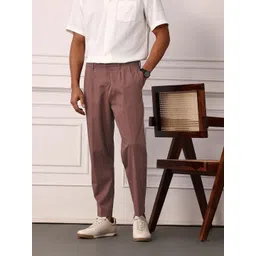 Mr Bowerbird Men Mid-Rise Pleated Oversized Fit Korean Trousers-picture-28