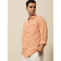 Mr Bowerbird Men Pure Cotton Tailored Fit Spread Collar Casual Shirt-picture-41