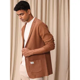 mr bowerbird Men Self Design Single Breasted Casual Blazer-picture-14