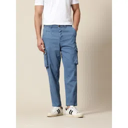 Mr Bowerbird Men Smart Tapered Fit Cargos Trousers-picture-42