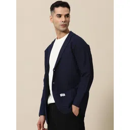 mr bowerbird Men Solid Single Breasted Casual Blazer-picture-21