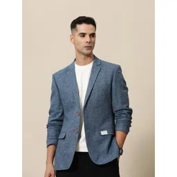 mr bowerbird Men Solid Single Breasted Casual Blazer-picture-12