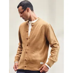 Mr Bowerbird Men Tailored Fit Crew Neck Long Sleeves Cardigan-picture-20