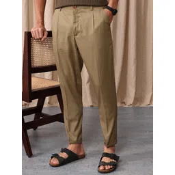 Mr Bowerbird Men Tailored Fit Vintage Pleated Trousers-picture-17