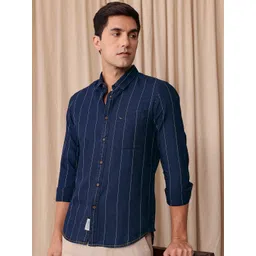 Mr Bowerbird Pure Cotton Tailored Fit Striped Casual Shirt-picture-39