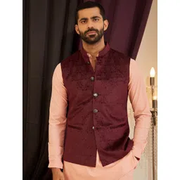 MR BUTTON Mandarin Collar Nehru Jackets-picture-17